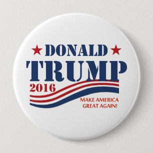 Badge Rond 10 Cm Donald Trump pour le président