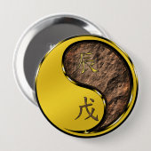 Badge Rond 10 Cm Dragon de Terre (Devant & derrière)