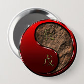 Badge Rond 10 Cm Dragon de Terre (Devant & derrière)