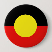 Badge Rond 10 Cm Drapeau autochtone (Devant)