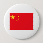 Badge Rond 10 Cm Drapeau chinois (Devant)