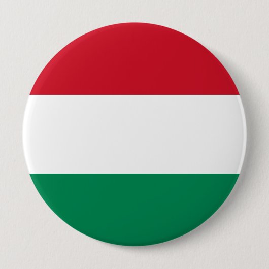 Badge Rond 10 Cm Drapeau civil Hongrie, Hongrie (Devant)