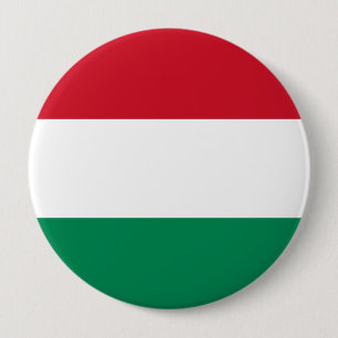 Badge Rond 10 Cm Drapeau civil Hongrie, Hongrie