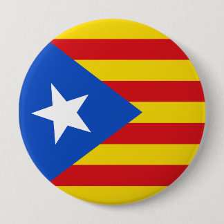 Badge Rond 10 Cm Drapeau de Catalogne