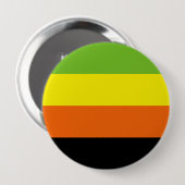 Badge Rond 10 Cm Drapeau de fierté aromantique (Devant & derrière)