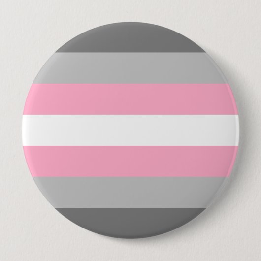 Badge Rond 10 Cm Drapeau de fierté demifille (Devant)
