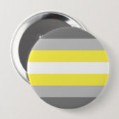 Badge Rond 10 Cm Drapeau de fierté demigender (Devant & derrière)