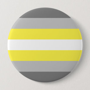 Badge Rond 10 Cm Drapeau de fierté demigender