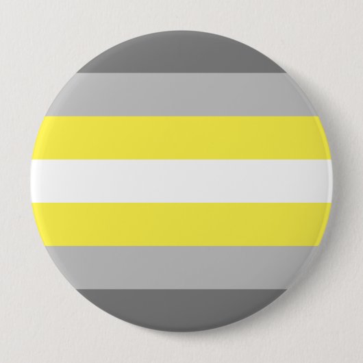 Badge Rond 10 Cm Drapeau de fierté demigender (Devant)