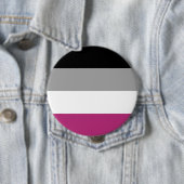 Badge Rond 10 Cm Drapeau de fierté gynéphile (En situation)