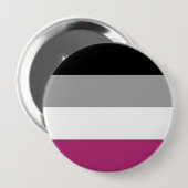 Badge Rond 10 Cm Drapeau de fierté gynéphile (Devant & derrière)