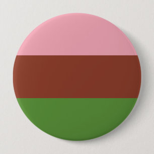 Badge Rond 10 Cm Drapeau de fierté gynosexuel