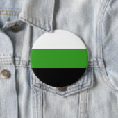 Badge Rond 10 Cm Drapeau de fierté Neutrois (En situation)