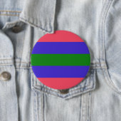 Badge Rond 10 Cm Drapeau de fierté trigender (En situation)