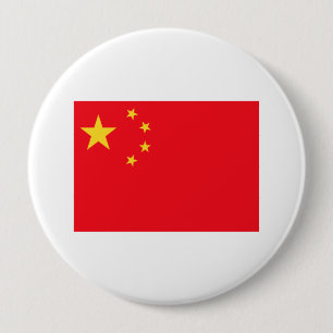 Badge Rond 10 Cm Drapeau de la Chine
