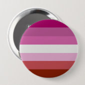 Badge Rond 10 Cm Drapeau de la fierté lesbienne (Devant & derrière)