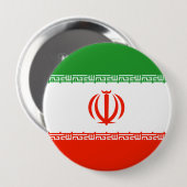 Badge Rond 10 Cm Drapeau de l'Iran (Devant & derrière)