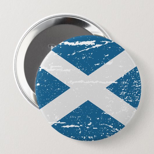 BADGE ROND 10 CM DRAPEAU D'ÉCOSSE (Devant & derrière)