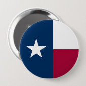 Badge Rond 10 Cm Drapeau d'état du Texas (Devant & derrière)