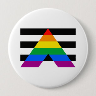BADGE ROND 10 CM DRAPEAU OFFICIEL D'ALLIÉ