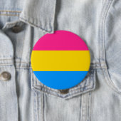 Badge Rond 10 Cm Drapeau Pansexual de fierté (En situation)