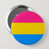 Badge Rond 10 Cm Drapeau Pansexual de fierté (Devant & derrière)