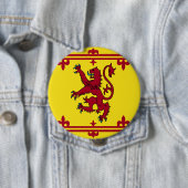 Badge Rond 10 Cm Drapeau royal écossais de bras (En situation)