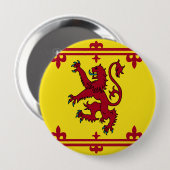Badge Rond 10 Cm Drapeau royal écossais de bras (Devant & derrière)