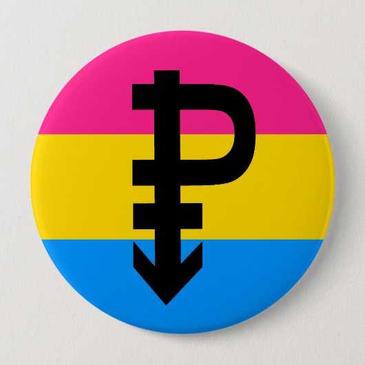 Badge Rond 10 Cm Drapeau transexuel (Devant)