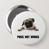 Badge Rond 10 Cm Drogues de carlins pas (Devant & derrière)
