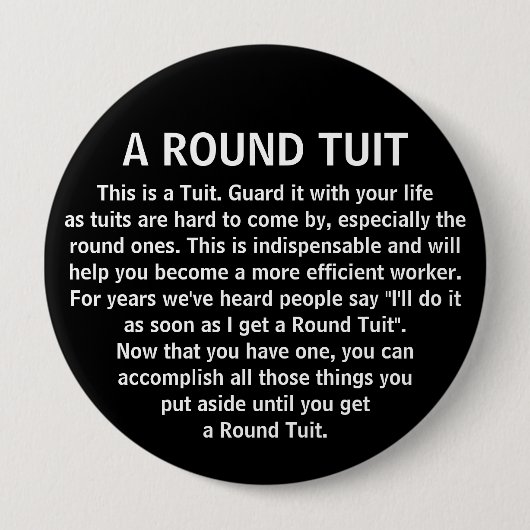 Badge Rond 10 Cm Drôle obtenez-autour lui l'humour de collègue de (Devant)