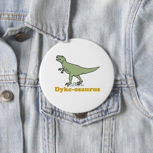 Badge Rond 10 Cm Dyke-osaure (En situation)