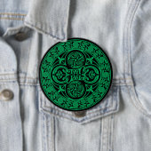 Badge Rond 10 Cm Eire : Ambigramme irlandais celtique (En situation)