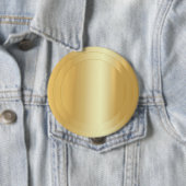 Badge Rond 10 Cm Élégant Blank Faux Gold Modèle Ajouter votre texte (En situation)