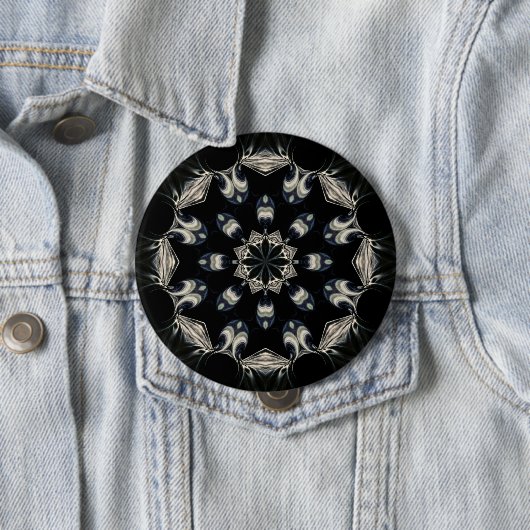 Badge Rond 10 Cm Elégant Mandala (En situation)