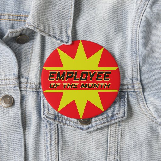Badge Rond 10 Cm Employé du mois (En situation)