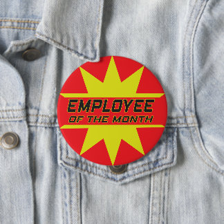 Badge Rond 10 Cm Employé du mois
