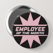 Badge Rond 10 Cm Employé du mois (Devant & derrière)