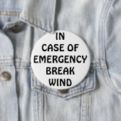 Badge Rond 10 Cm En cas de vent de coupure d'Emegency (En situation)