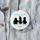 Badge Rond 10 Cm Enfants d'alerte d'allergie alimentaire d'Hallowee (En situation)