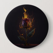 Badge Rond 10 Cm enflammée (Devant)