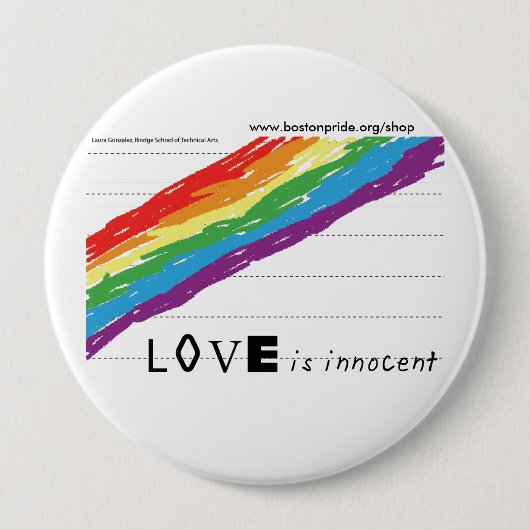 Badge Rond 10 Cm Énorme innocent (Devant)