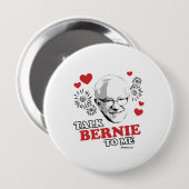 Badge Rond 10 Cm Entretien Bernie à moi (Devant & derrière)