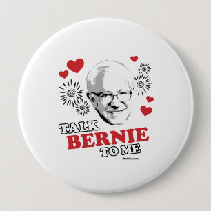 Badge Rond 10 Cm Entretien Bernie à moi