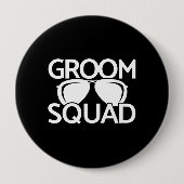 Badge Rond 10 Cm Équipe de basket-ball du groupe Groomsman (Devant)