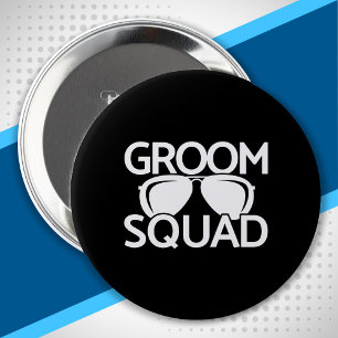 Badge Rond 10 Cm Équipe de basket-ball du groupe Groomsman