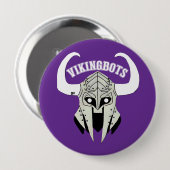 Badge Rond 10 Cm Équipe de robotique Button (Devant & derrière)