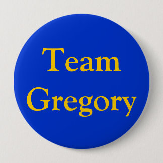 Badge Rond 10 Cm Équipe Gregory
