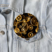 Badge Rond 10 Cm Équipements en laiton sans vapeur (En situation)