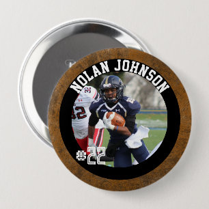 Badge Rond 10 Cm Esprit d'équipe de joueur de football personnalisé